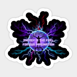 Spark of Imagination - energy of life Sticker